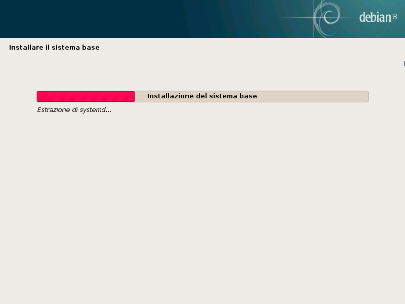 Installazione del sistema di base